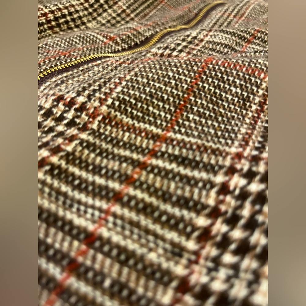 Bundle of Brown Plaid Jumper Dress and Mustard Tee - Picture 8 of 11
